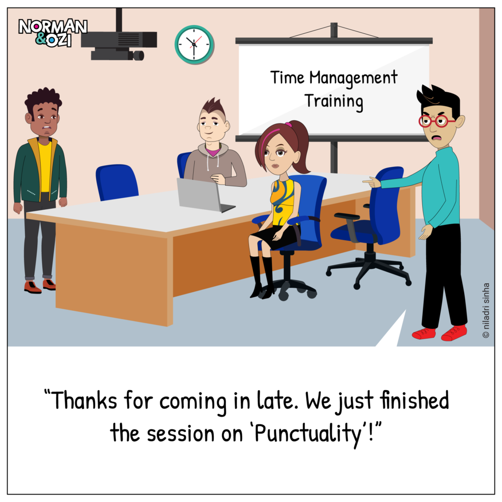 punctuality cartoons