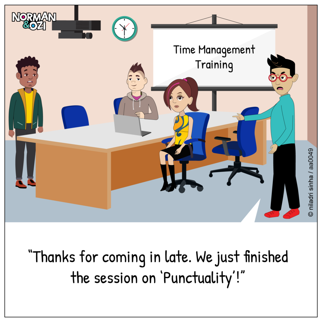 time management training web comics