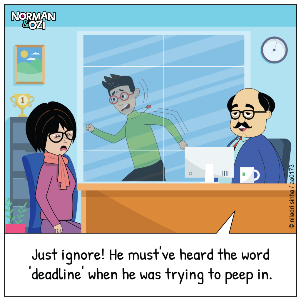 office cartoons on work deadlines