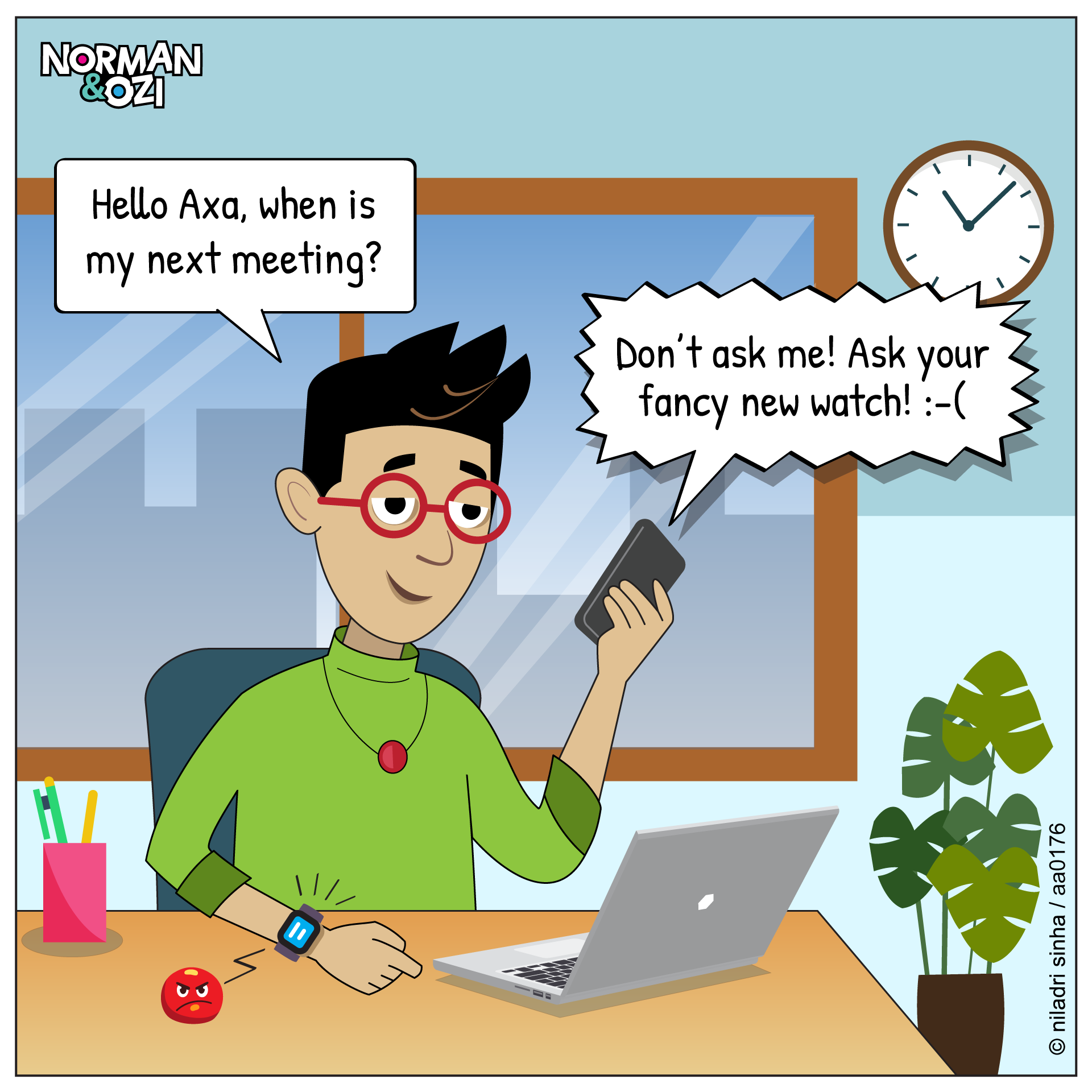 smart watch technology comics