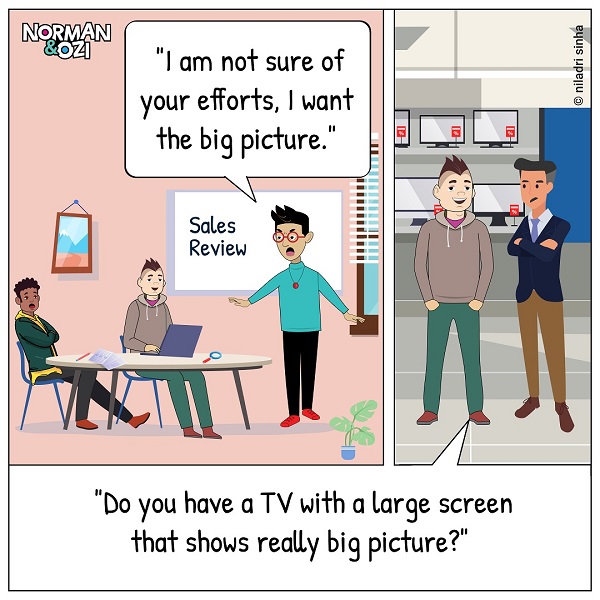 sales reviews cartoons