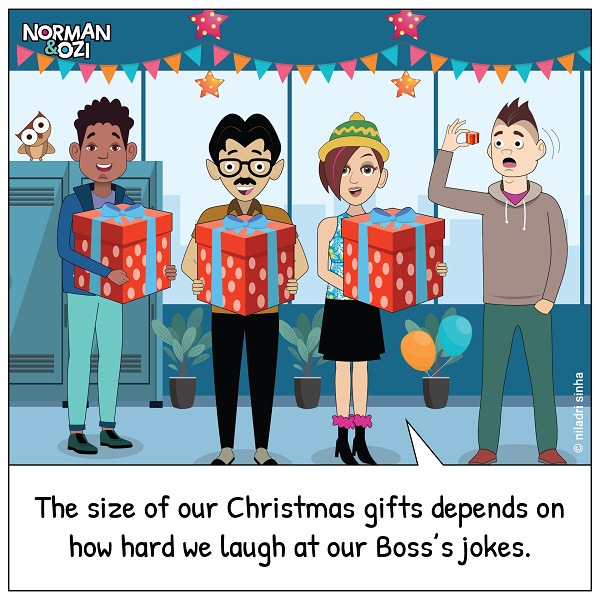 corporate Humor on Christmas gifts