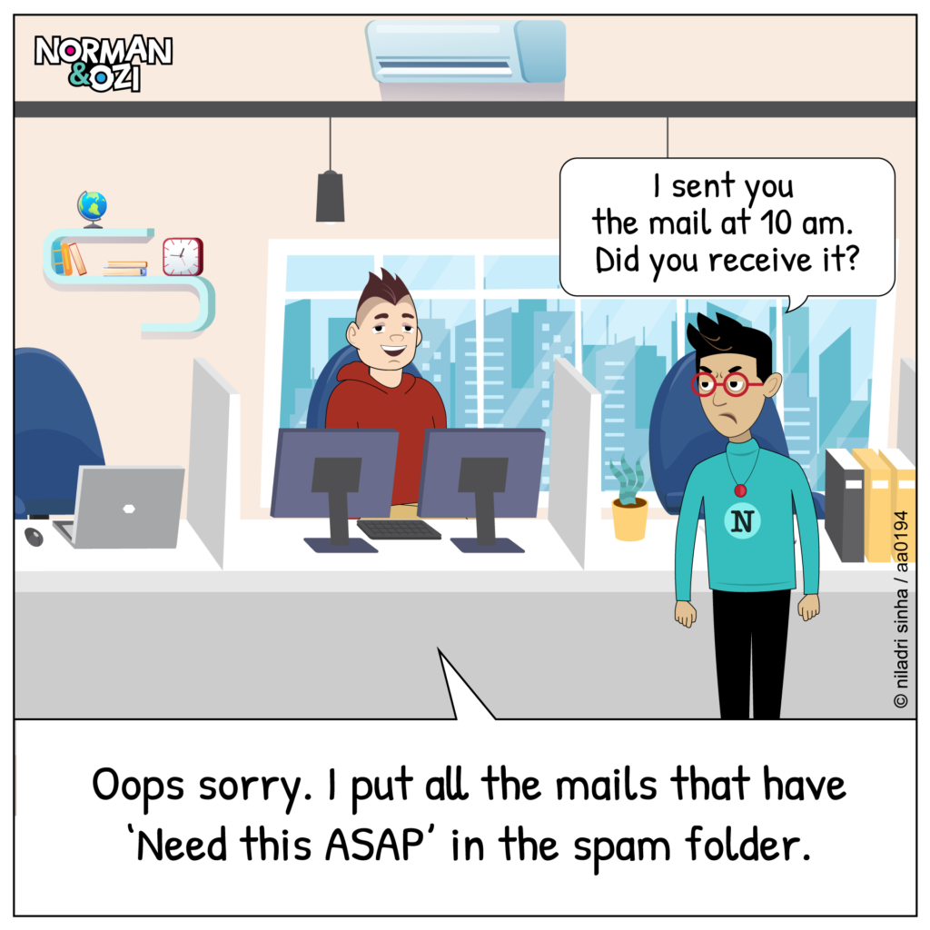 business cartoons and emails comics