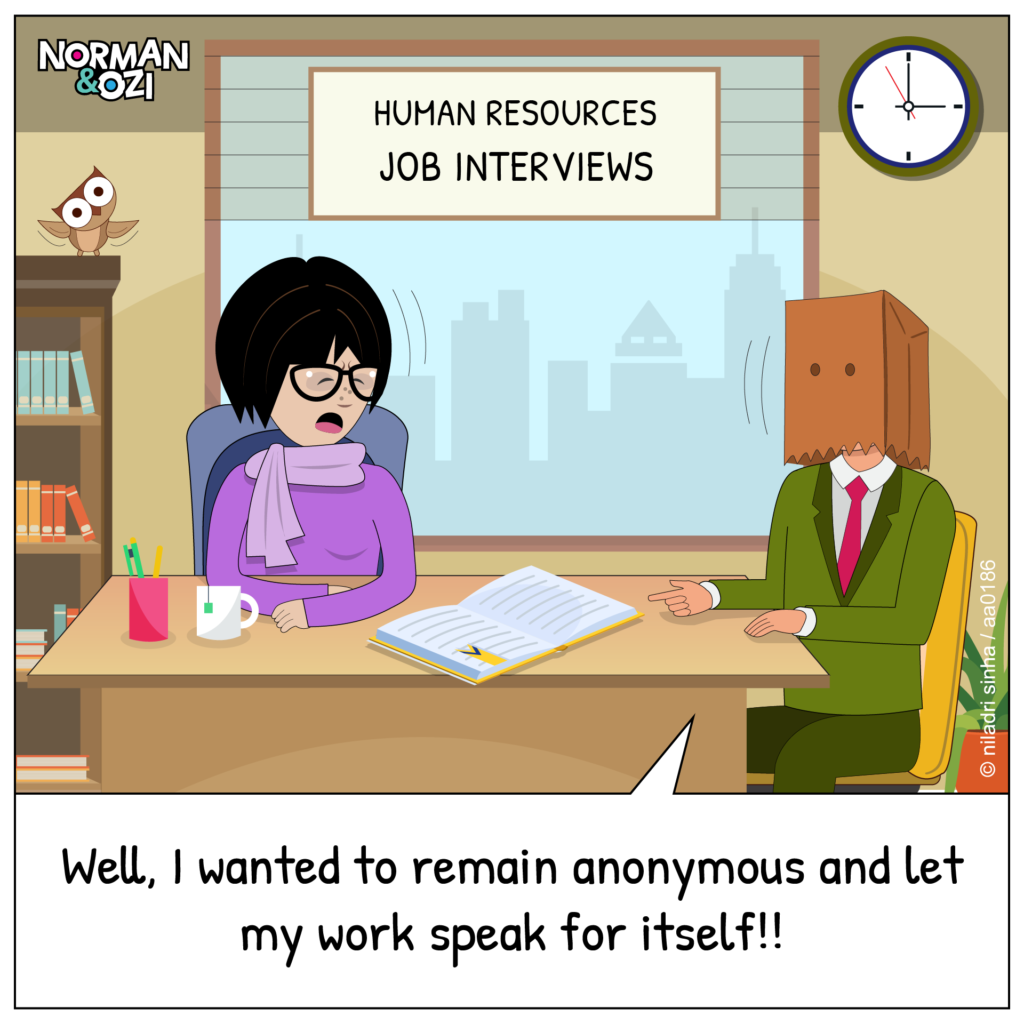 corporate interviews comics and cartoons