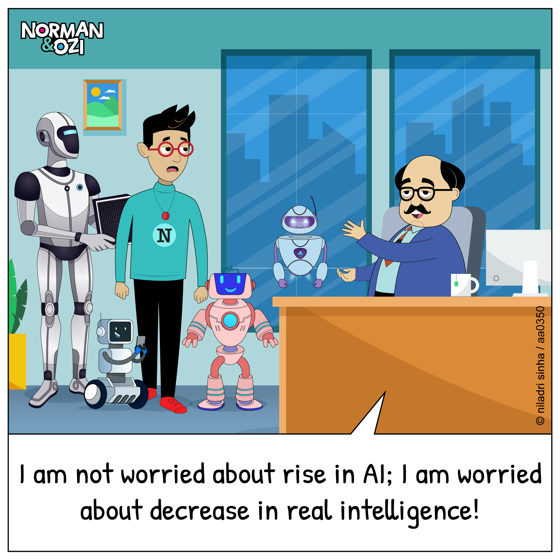 AI web comics and cartoons