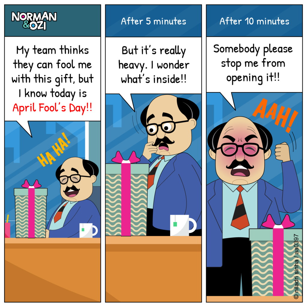 april fool day boss comics