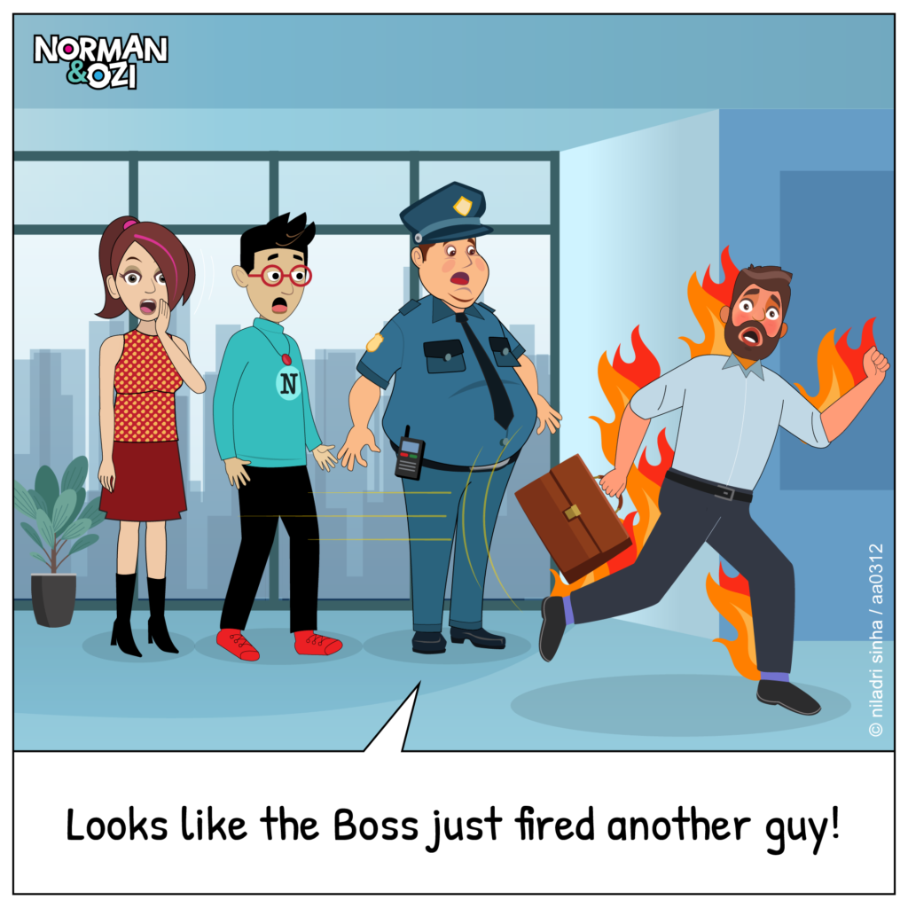 Comics on firing an employee or layoff