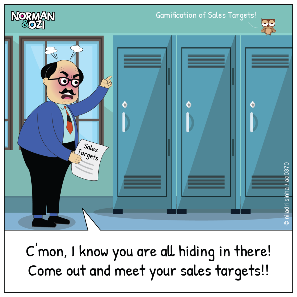 gamification sales targets web comics