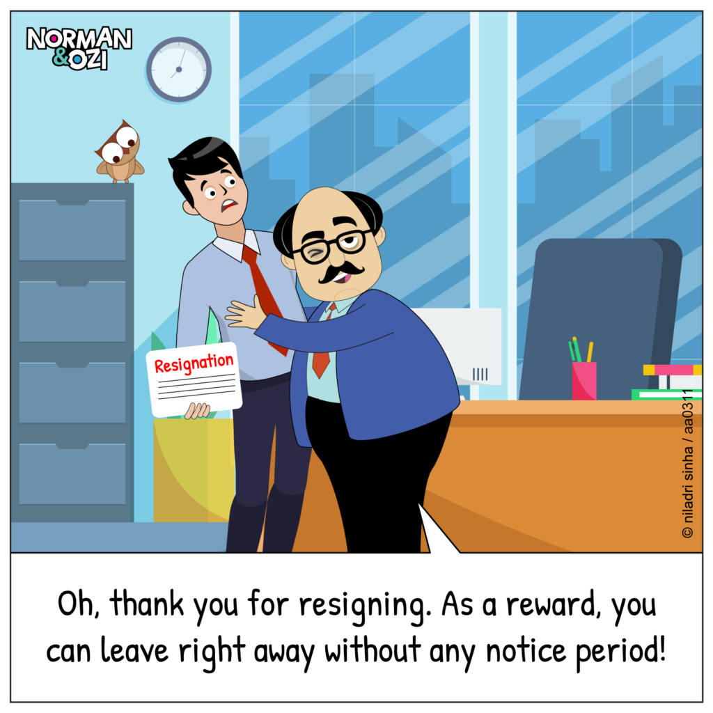 unexpected resignation web comics