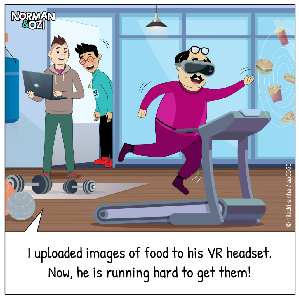 boss cartoons at gym