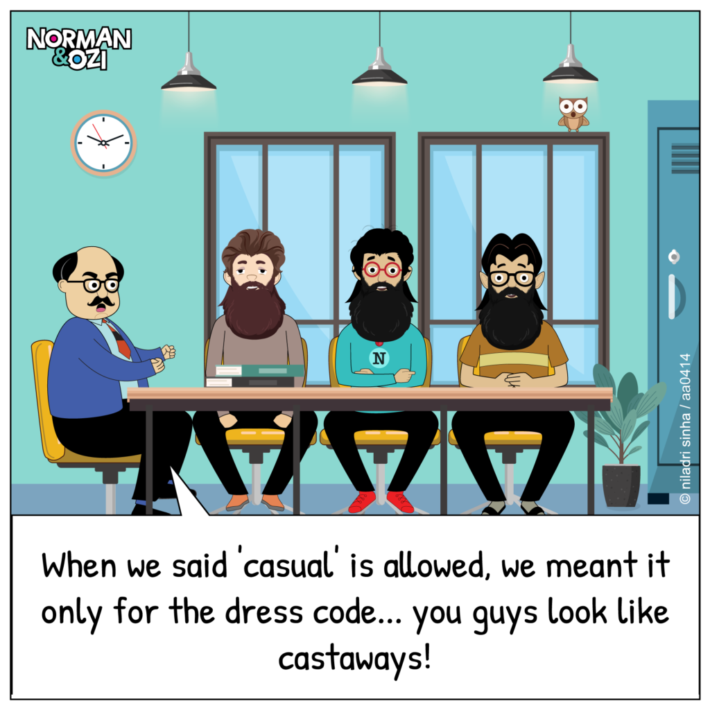 office casual cartoons