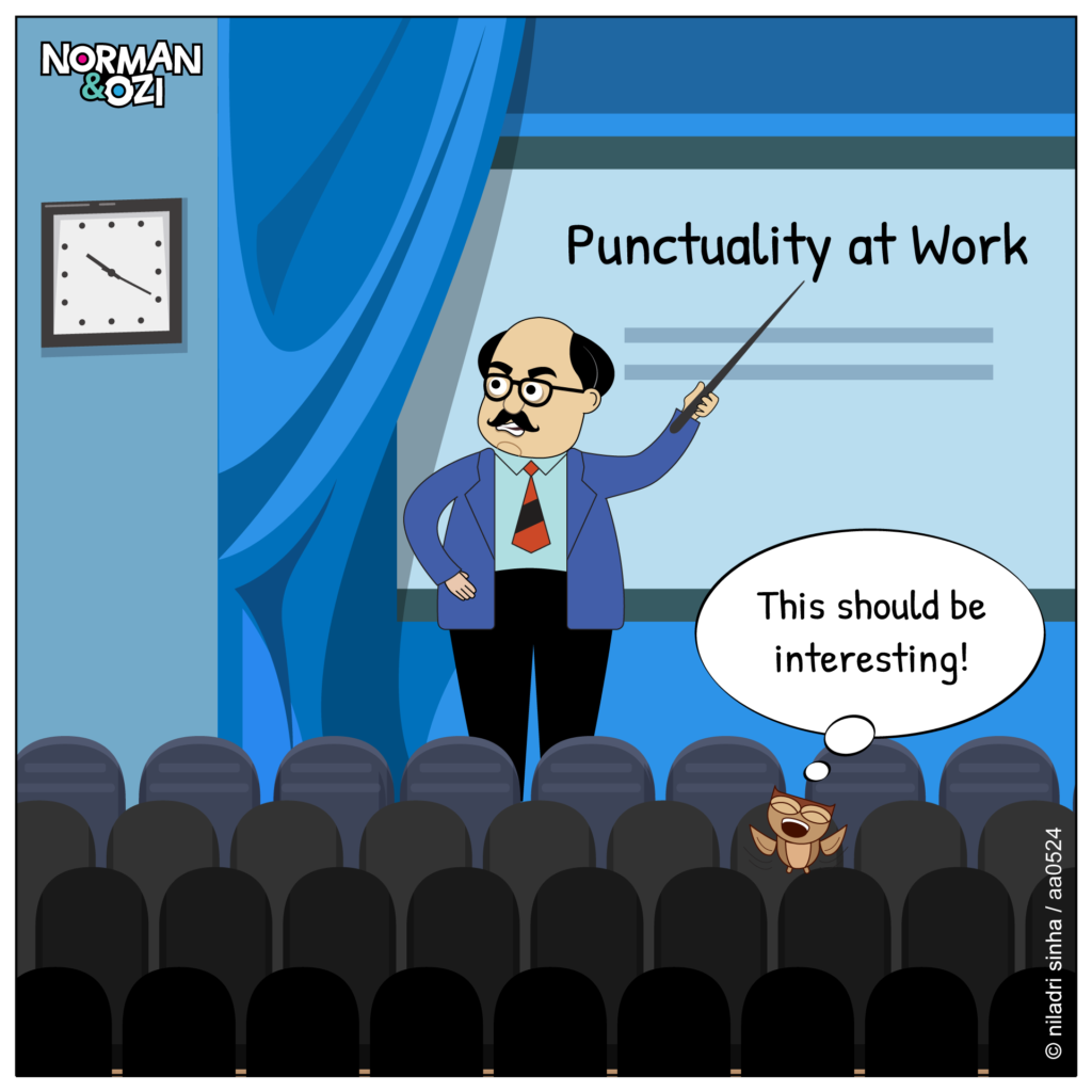 cartoons on punctuality