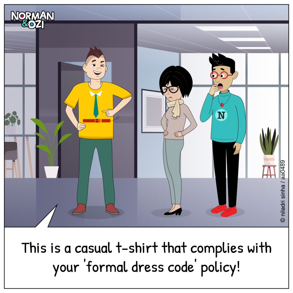 hilarious cartoons on office policy