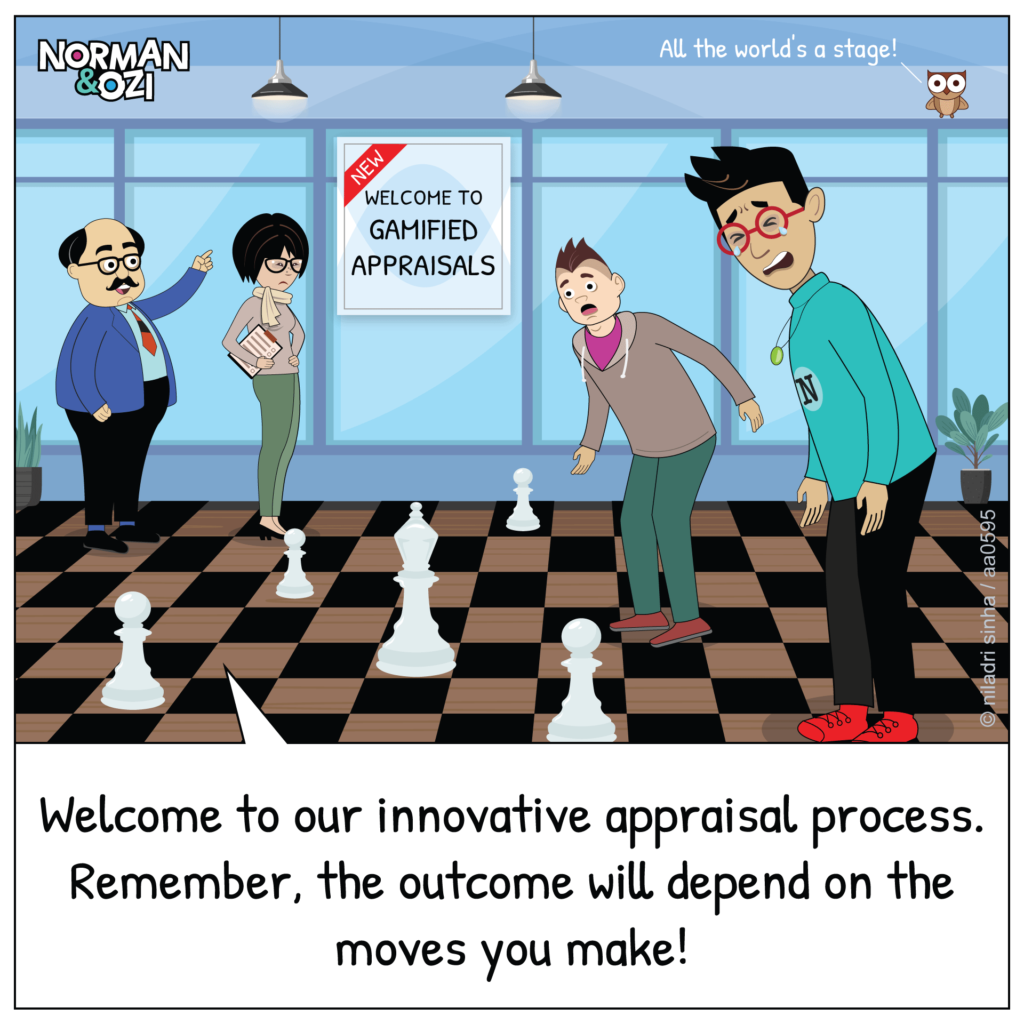 Funny chess-themed comics related to appraisals.