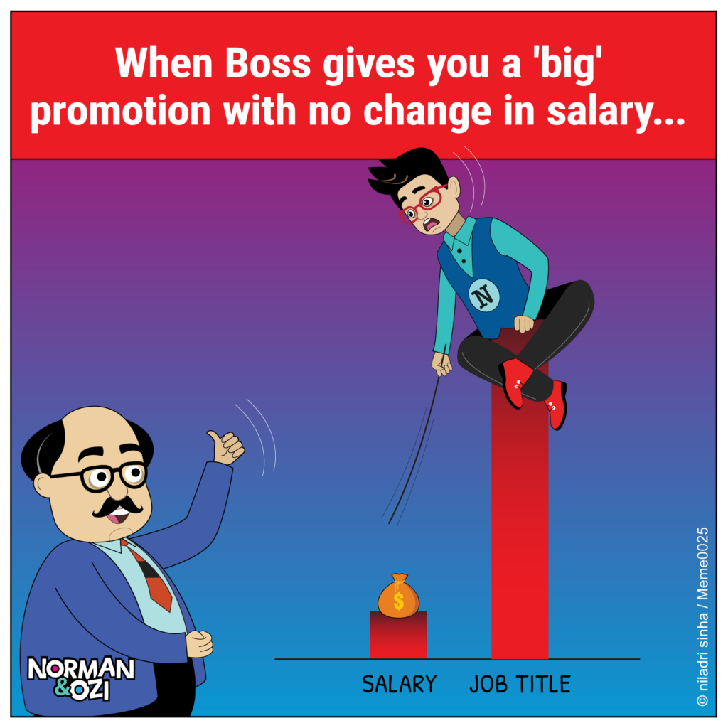 corporate memes on the job and salary hike